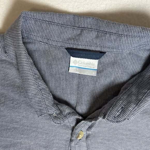 Men’s Columbia Long Sleeve Casual Button Down Shirt Super Soft Blue - Picture 3 of 9